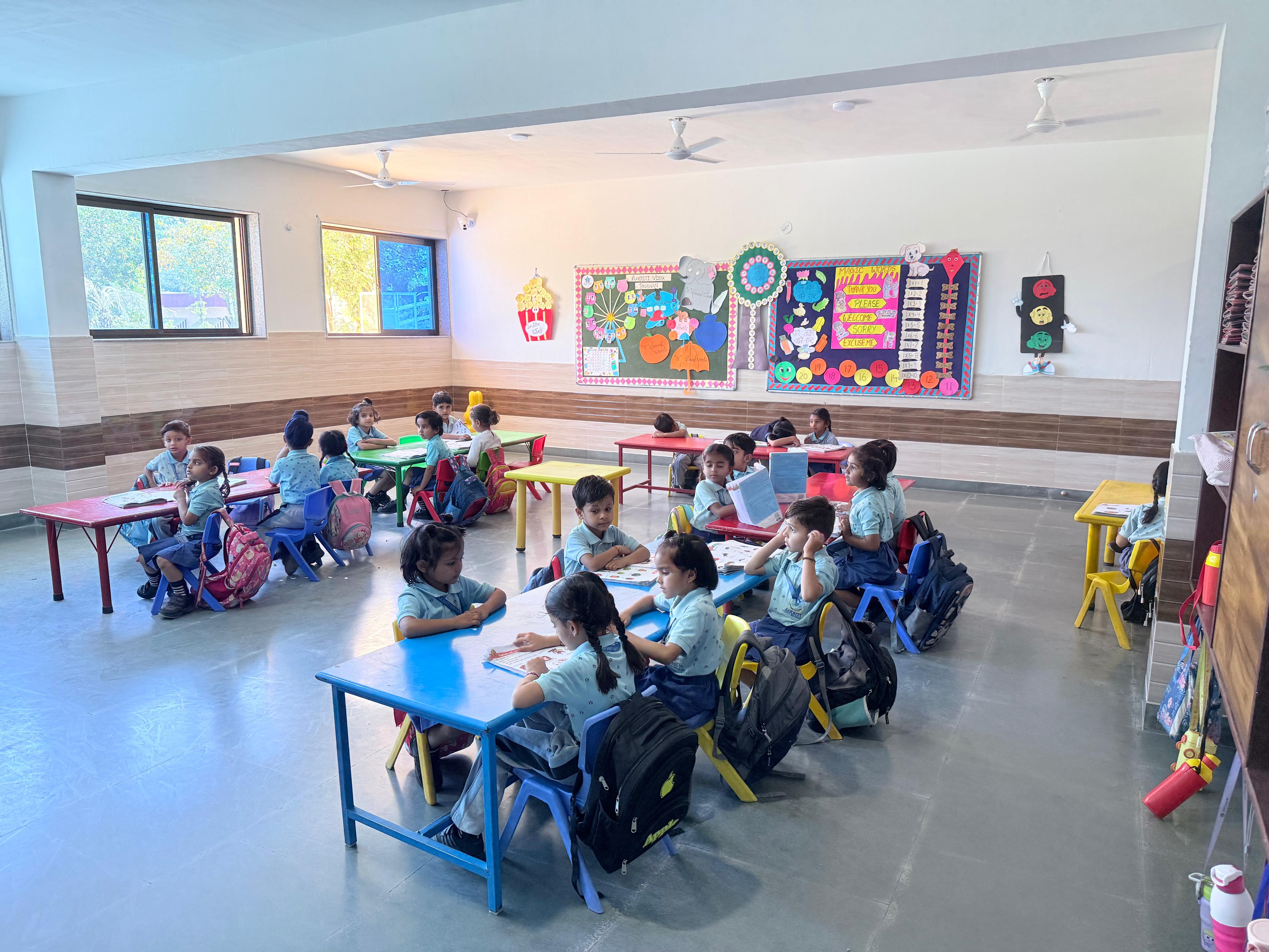Middle School learning at Aakriti Vidya Bhawan